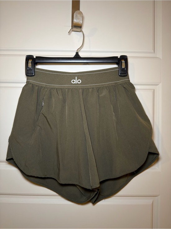 ALO Yoga Pants - ALO Yoga Olive Green Athletic Shorts